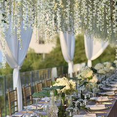 Artificial Wisteria Vine Silk Flowers Garland for Wedding Arch