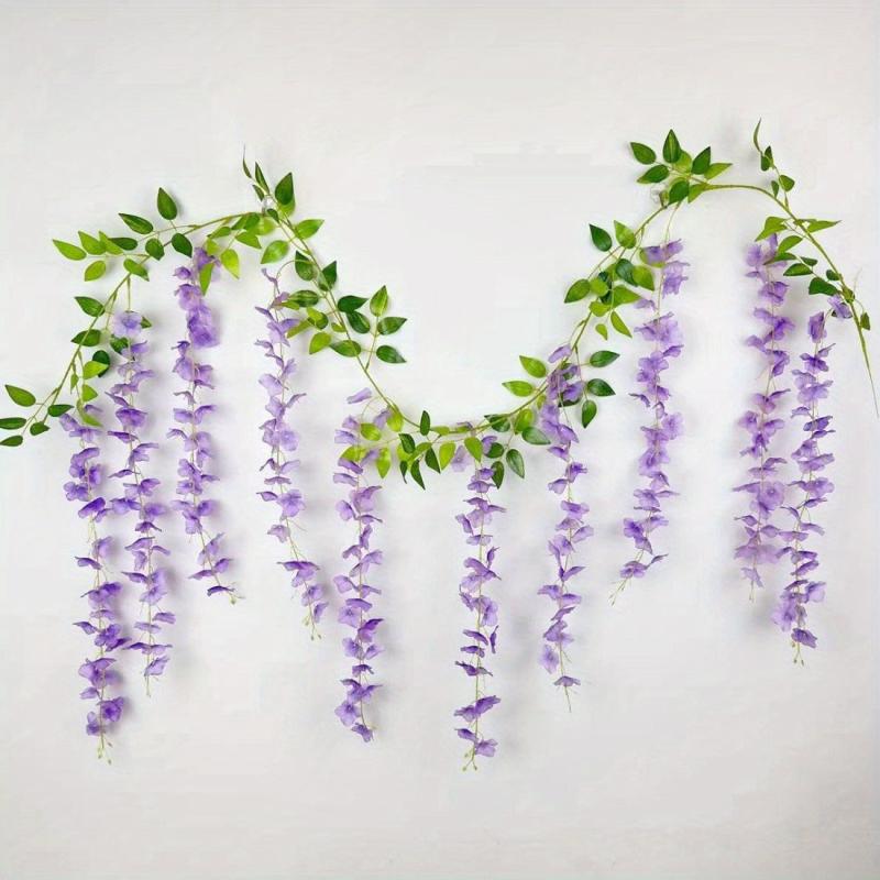 Artificial Wisteria Vine Silk Flowers Garland for Wedding Arch