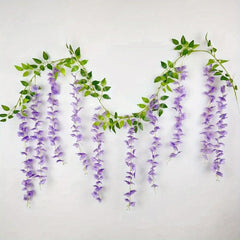Artificial Wisteria Vine Silk Flowers Garland for Wedding Arch