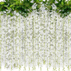 Artificial Wisteria Vine Silk Flowers Garland for Wedding Arch
