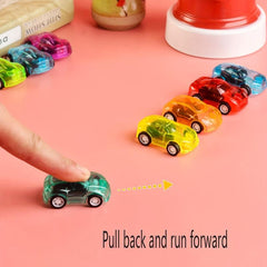 10pcs Educational Transparent Pull Back Car Toy for Kids