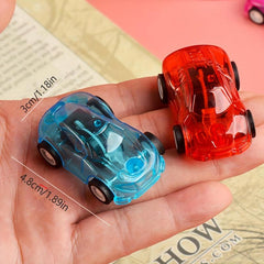 10pcs Educational Transparent Pull Back Car Toy for Kids
