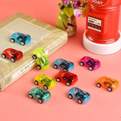 10pcs Educational Transparent Pull Back Car Toy for Kids