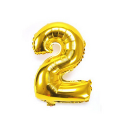 1pc Golden Foil Number Balloons 40 Birthday Party Decoration