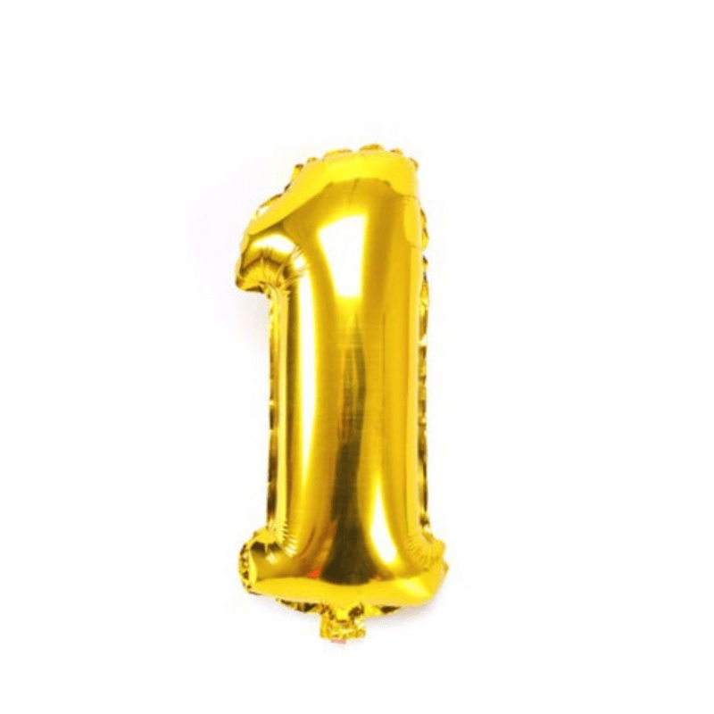 1pc Golden Foil Number Balloons 40 Birthday Party Decoration