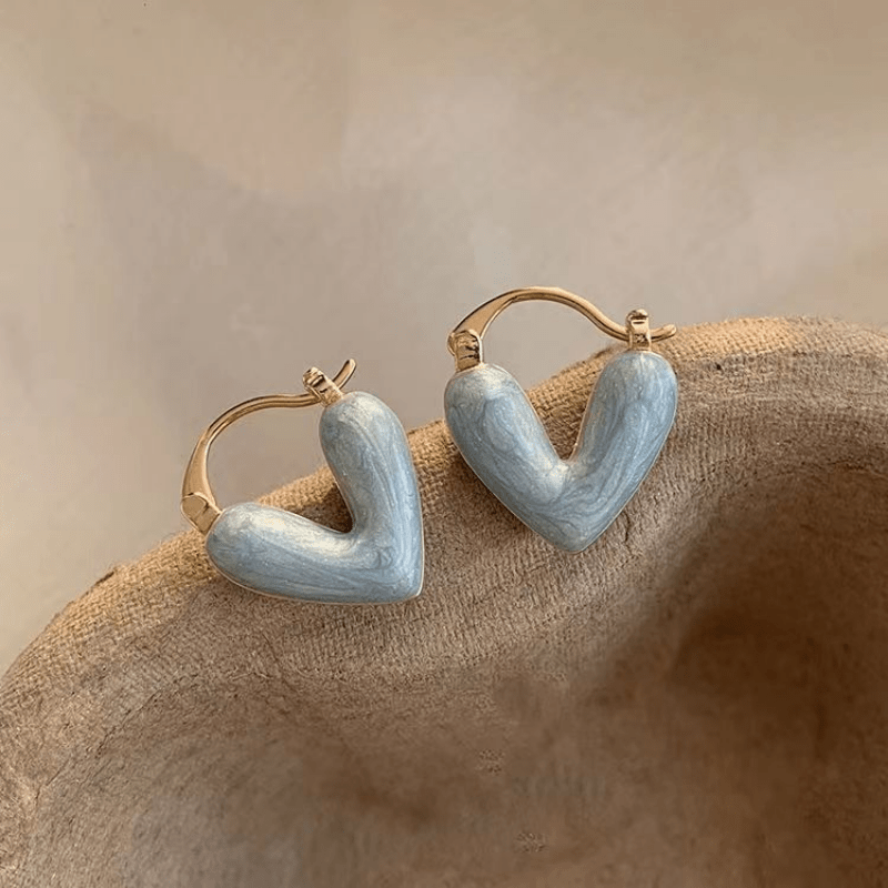 Heart Shape Earrings & Versatile Accessory Set