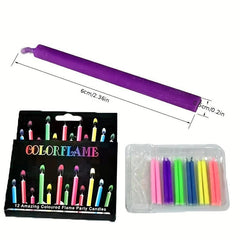 Rainbow Flame Candle Ins Party Candle Creative Cake Decoration