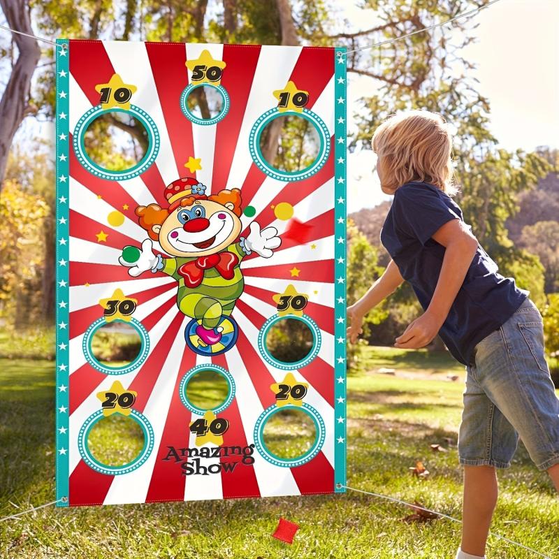 4th Of July Decor Independence Carnival Circus Games Sandbag Flag Party