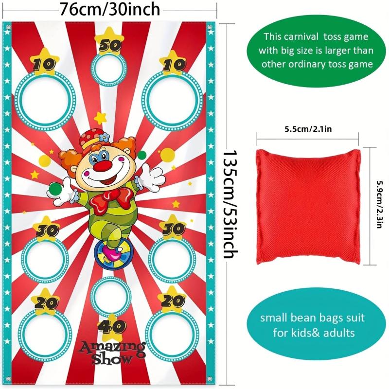 4th Of July Decor Independence Carnival Circus Games Sandbag Flag Party