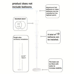 Balloon Column Stand Kit 63in Height Balloon Decoration