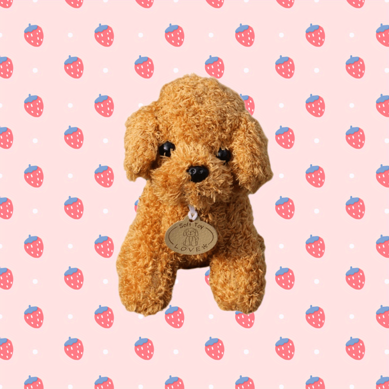 Soft Teddy Dog Plush Doll 19.99x8.0cm Birthday Party Toy