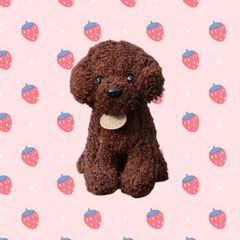 Soft Teddy Dog Plush Doll 19.99x8.0cm Birthday Party Toy
