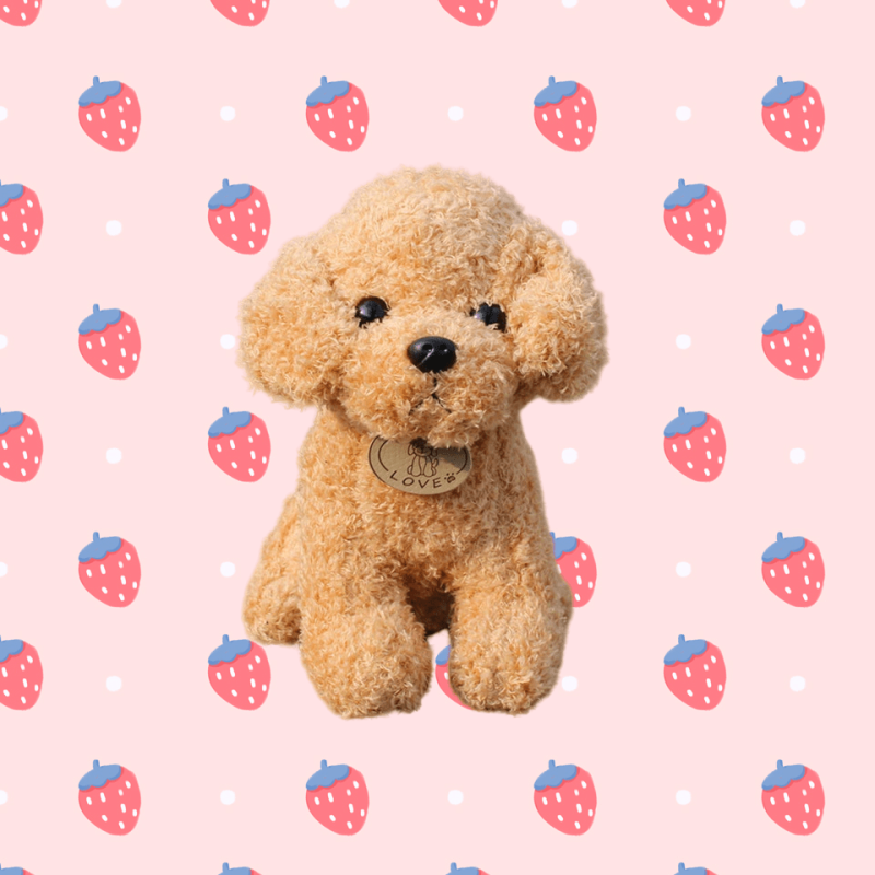 Soft Teddy Dog Plush Doll 19.99x8.0cm Birthday Party Toy