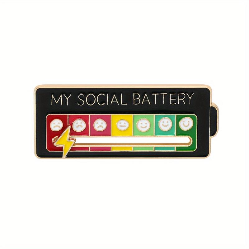 7-Day Mood Tracker Brooch - Perfect Gift for Introverts