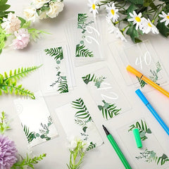 10pcs Acrylic Wedding Table Cards Rectangular Blank Name Card
