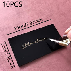 10pcs Acrylic Wedding Table Cards Rectangular Blank Name Card