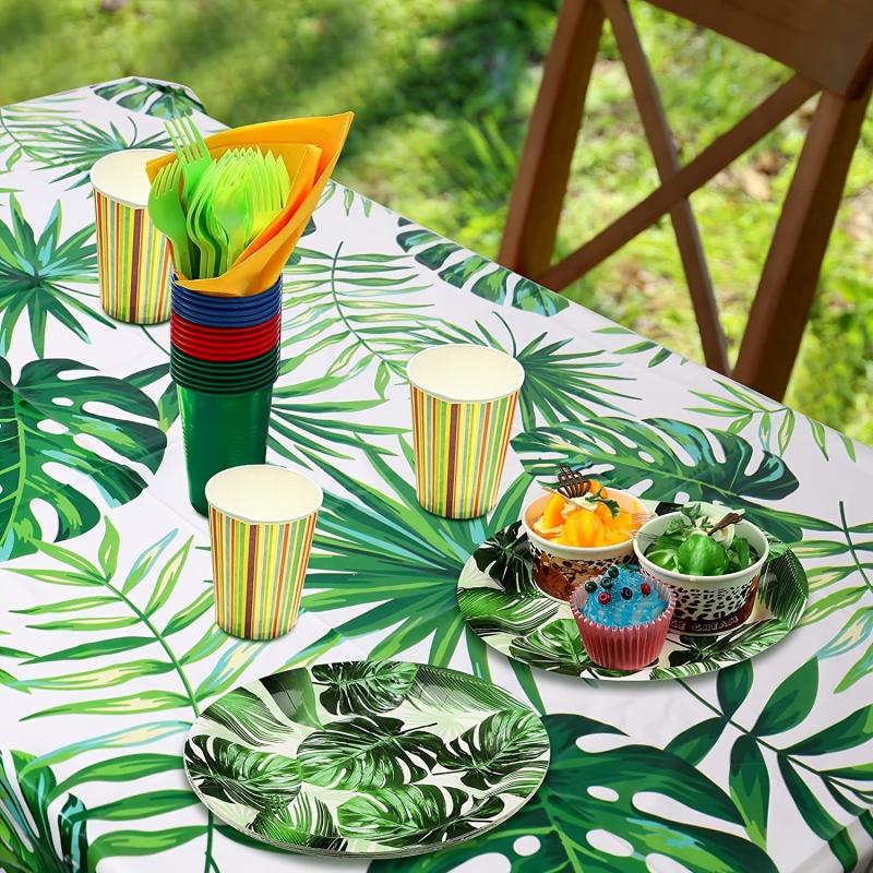 Disposable Hawaiian Party Tablecloth 274x137cm