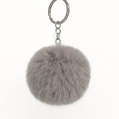 Fluffy Rabbit Fur Ball Key Chain Autumn Winter Furry Accessories