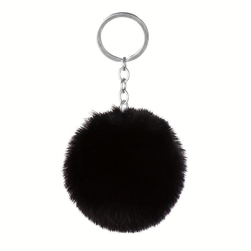 Fluffy Rabbit Fur Ball Key Chain Autumn Winter Furry Accessories