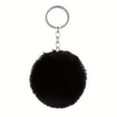 Fluffy Rabbit Fur Ball Key Chain Autumn Winter Furry Accessories