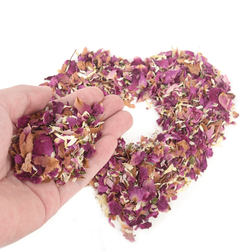 8 Packs Natural Wedding Confetti Dried Flowers Rose Petals Bridal Shower Decor