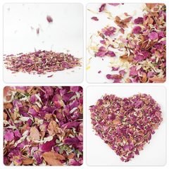8 Packs Natural Wedding Confetti Dried Flowers Rose Petals Bridal Shower Decor