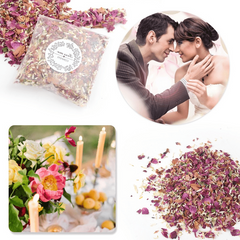 8 Packs Natural Wedding Confetti Dried Flowers Rose Petals Bridal Shower Decor