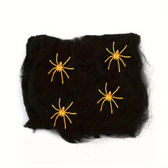 Halloween Spider Set - 2 Spiders & Web Decor