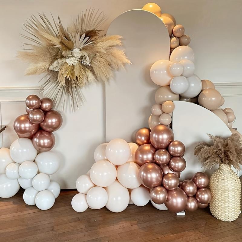137pcs Nude Blush Balloon Garland Kit for Events