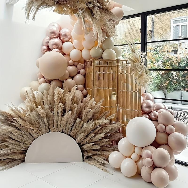 137pcs Nude Blush Balloon Garland Kit for Events