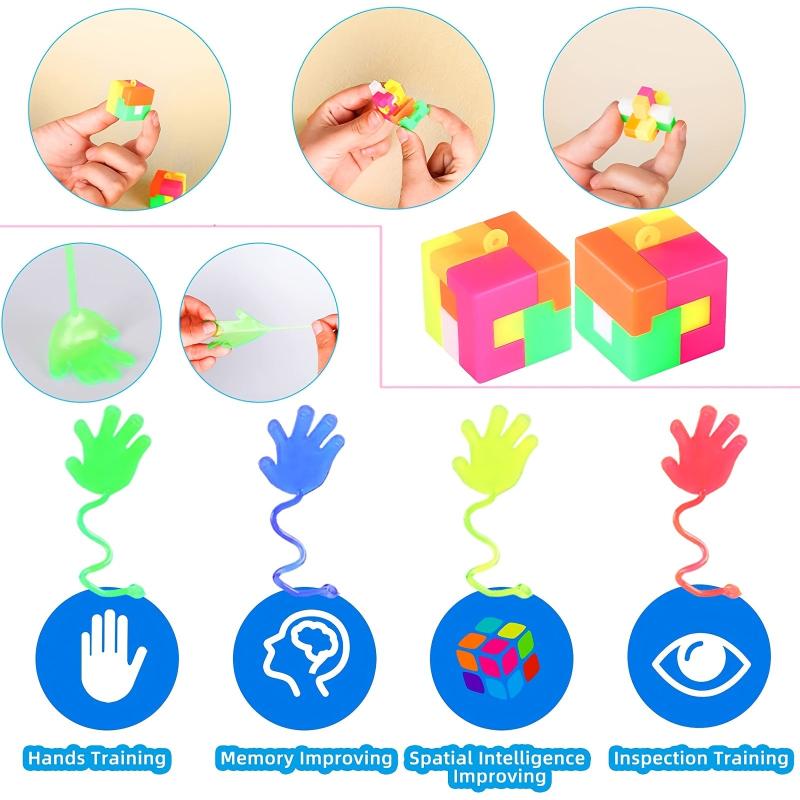 136pcs Fidget Toys Bulk Party Favors Classroom Rewards