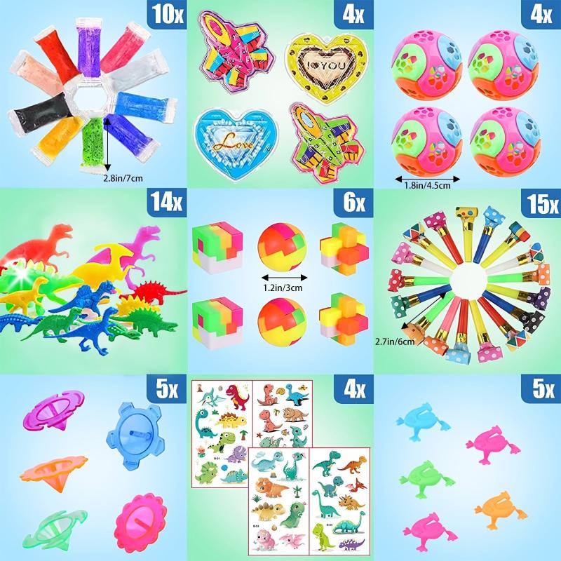 136pcs Fidget Toys Bulk Party Favors Classroom Rewards