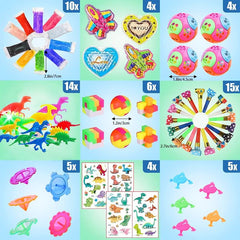 136pcs Fidget Toys Bulk Party Favors Classroom Rewards