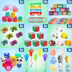 136pcs Fidget Toys Bulk Party Favors Classroom Rewards