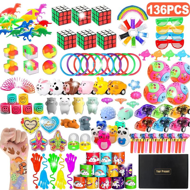 136pcs Fidget Toys Bulk Party Favors Classroom Rewards