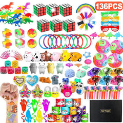 136pcs Fidget Toys Bulk Party Favors Classroom Rewards