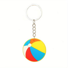 Hawaii PVC Key Chain Summer Beach Key Chain Car Gift Pendant Keyring