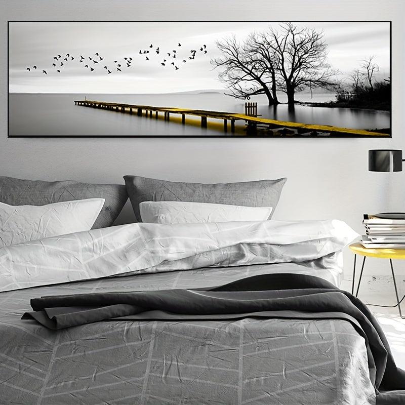 Industrial Style Bridge Scenery Canvas Painting Art for Home and Office Decor