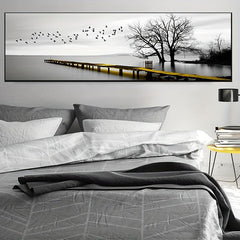 Industrial Style Bridge Scenery Canvas Painting Art for Home and Office Decor