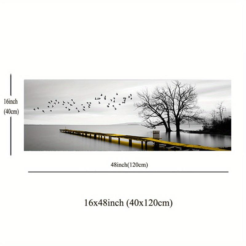 Industrial Style Bridge Scenery Canvas Painting Art for Home and Office Decor