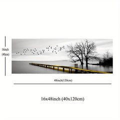 Industrial Style Bridge Scenery Canvas Painting Art for Home and Office Decor