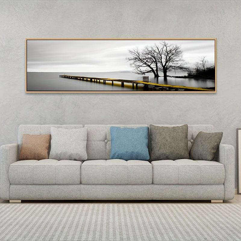 Industrial Style Bridge Scenery Canvas Painting Art for Home and Office Decor