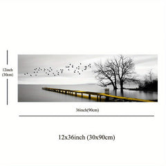 Industrial Style Bridge Scenery Canvas Painting Art for Home and Office Decor