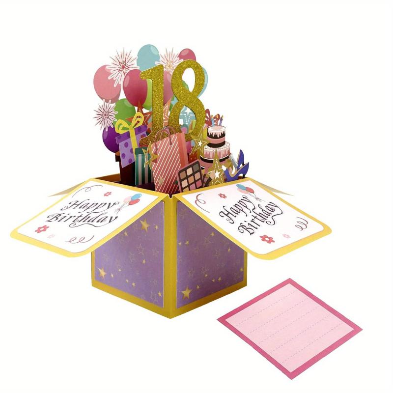 3D Pop Up Birthday Card for Girls and Boys - Perfect Gift