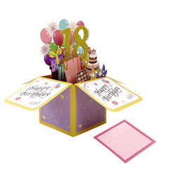 3D Pop Up Birthday Card for Girls and Boys - Perfect Gift