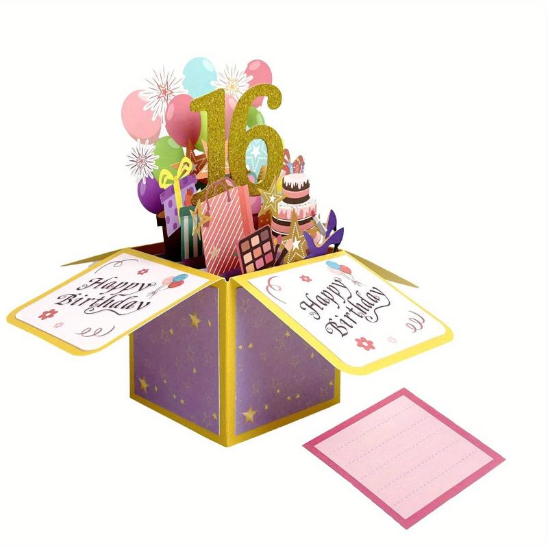 3D Pop Up Birthday Card for Girls and Boys - Perfect Gift