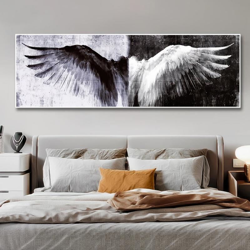 Modern Angel Wings Canvas Art Wall Decor for Home Office