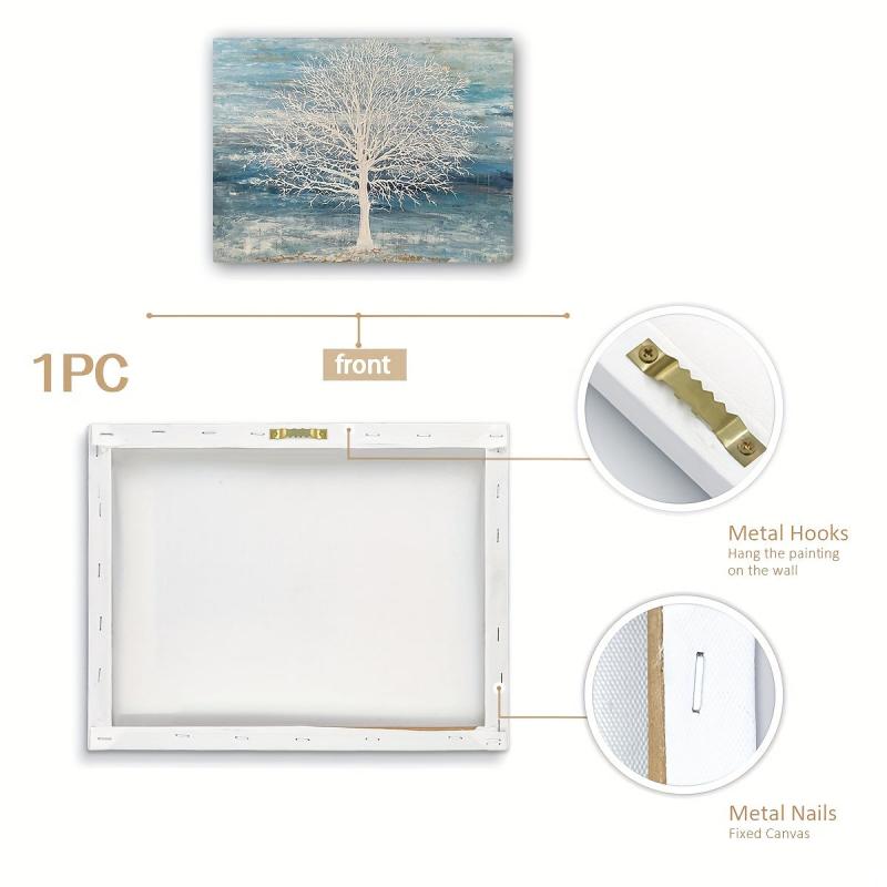 Framed Abstract Tree Canvas Art Poster 30x39 Cm