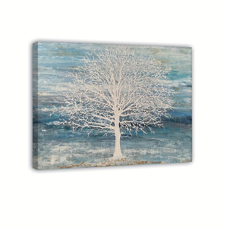 Framed Abstract Tree Canvas Art Poster 30x39 Cm