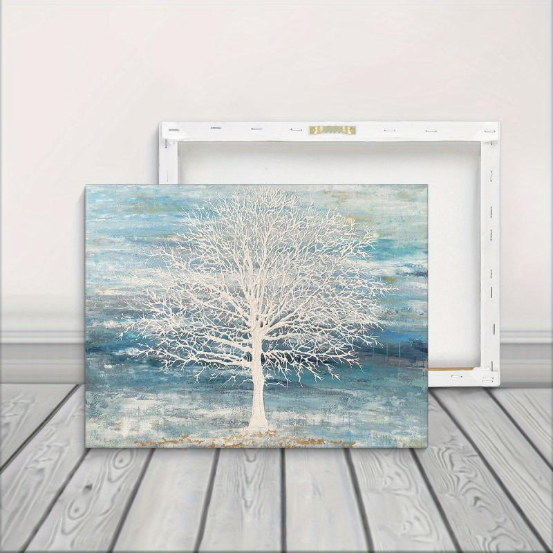 Framed Abstract Tree Canvas Art Poster 30x39 Cm